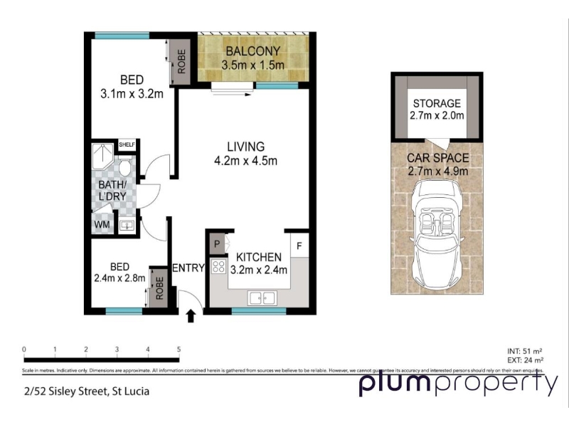 2/52 Sisley Street St, St Lucia Apartment for rent Listed by Deb