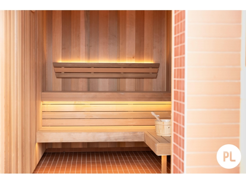 Resort amenities including pool, spa, sauna, steam room and cold plunge