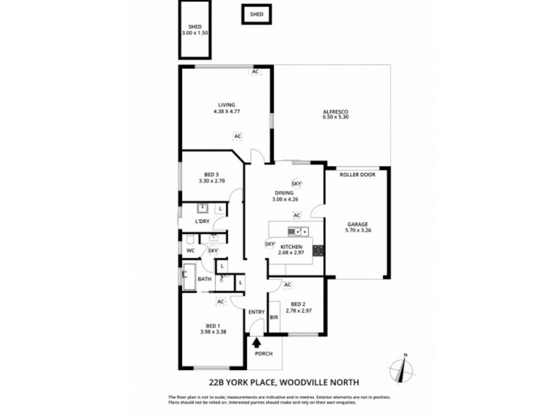 22b York Place, Woodville North House for rent Listed by of D B