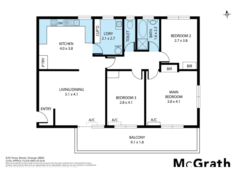 5/13 Torpy Street, Orange Apartment for rent Listed by Dearne Yeghoyan of Mcgrath Orange