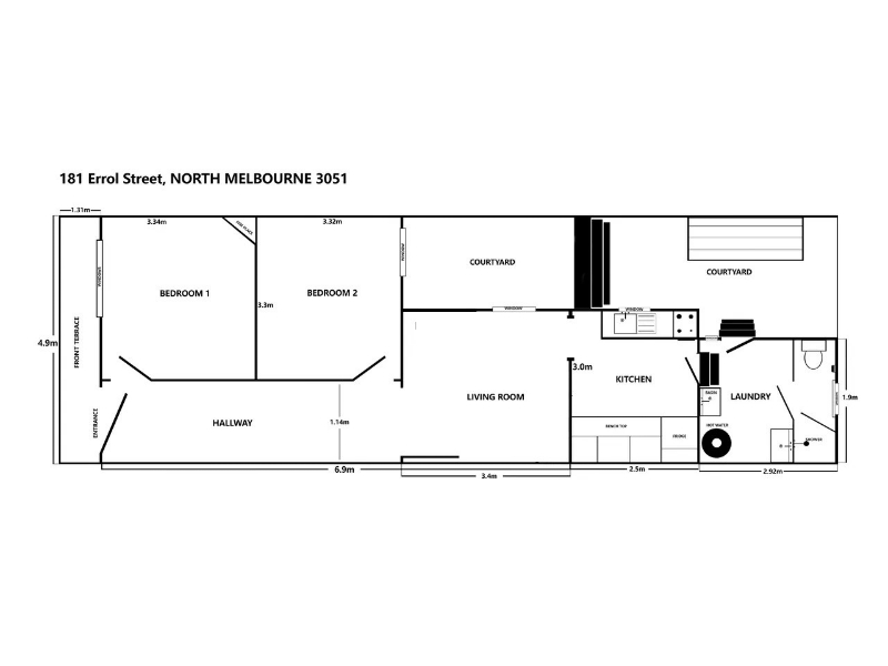 181 Errol St, North Melbourne House for rent Listed by Stefania Tartiris of Gary Peer