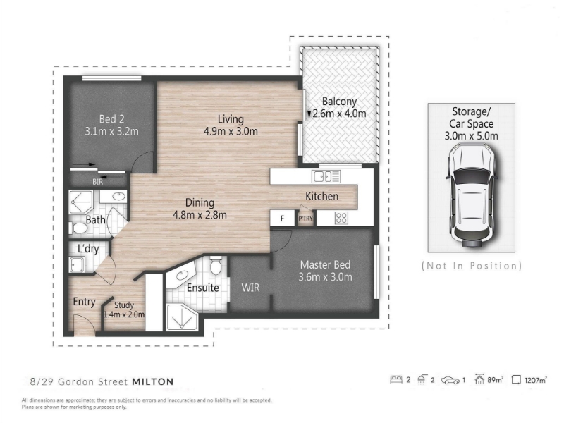 8/29 Gordon Street, MILTON Apartment for rent Listed by Lily Maskell