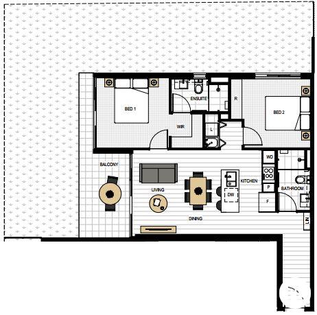Stylish fully-furnished apartment with stunning rooftop facilities ...