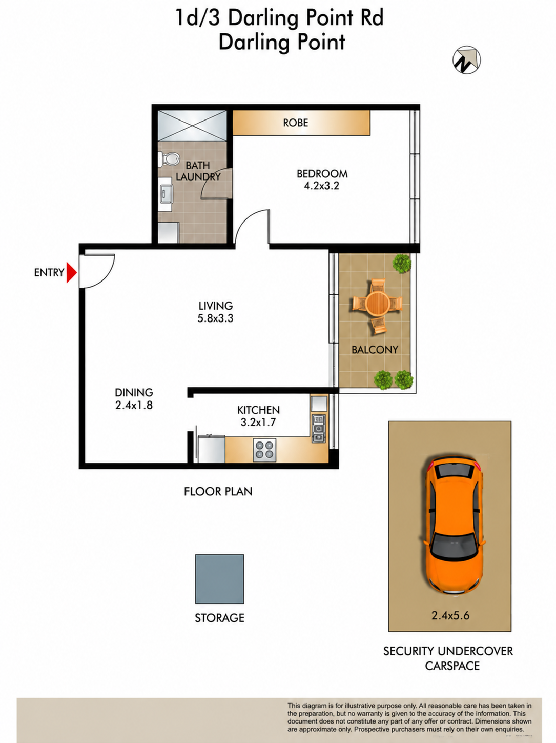 1D/3 Darling Point Road, Darling Point Leased by Bradfield Badgerfox - image 1
